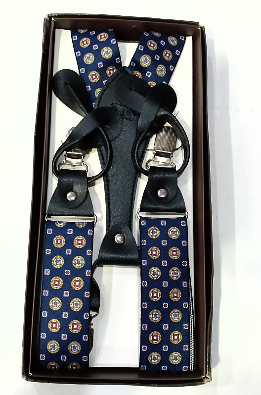 Suspenders double lock 106 red blue