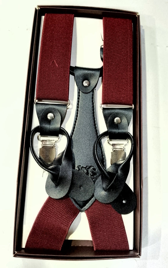 Suspenders double lock 104 red