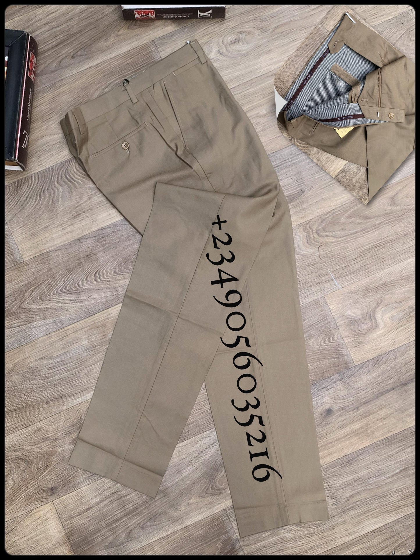 Men Classic fit solid plain trousers