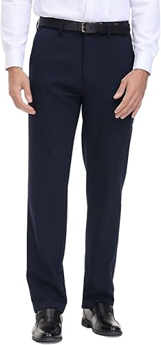 Men Classic fit solid plain  trousers