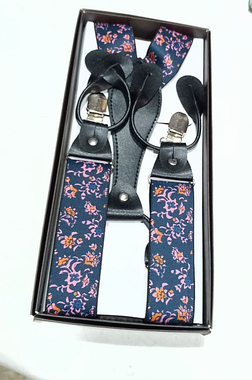 Suspenders double lock  9 blue