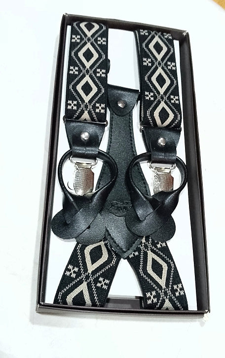 Suspenders double lock 11 black
