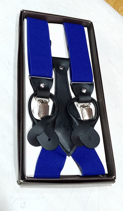 Suspenders double lock 13 royal blue