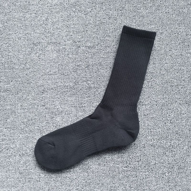 long gym socks plain white and black 3 in 1