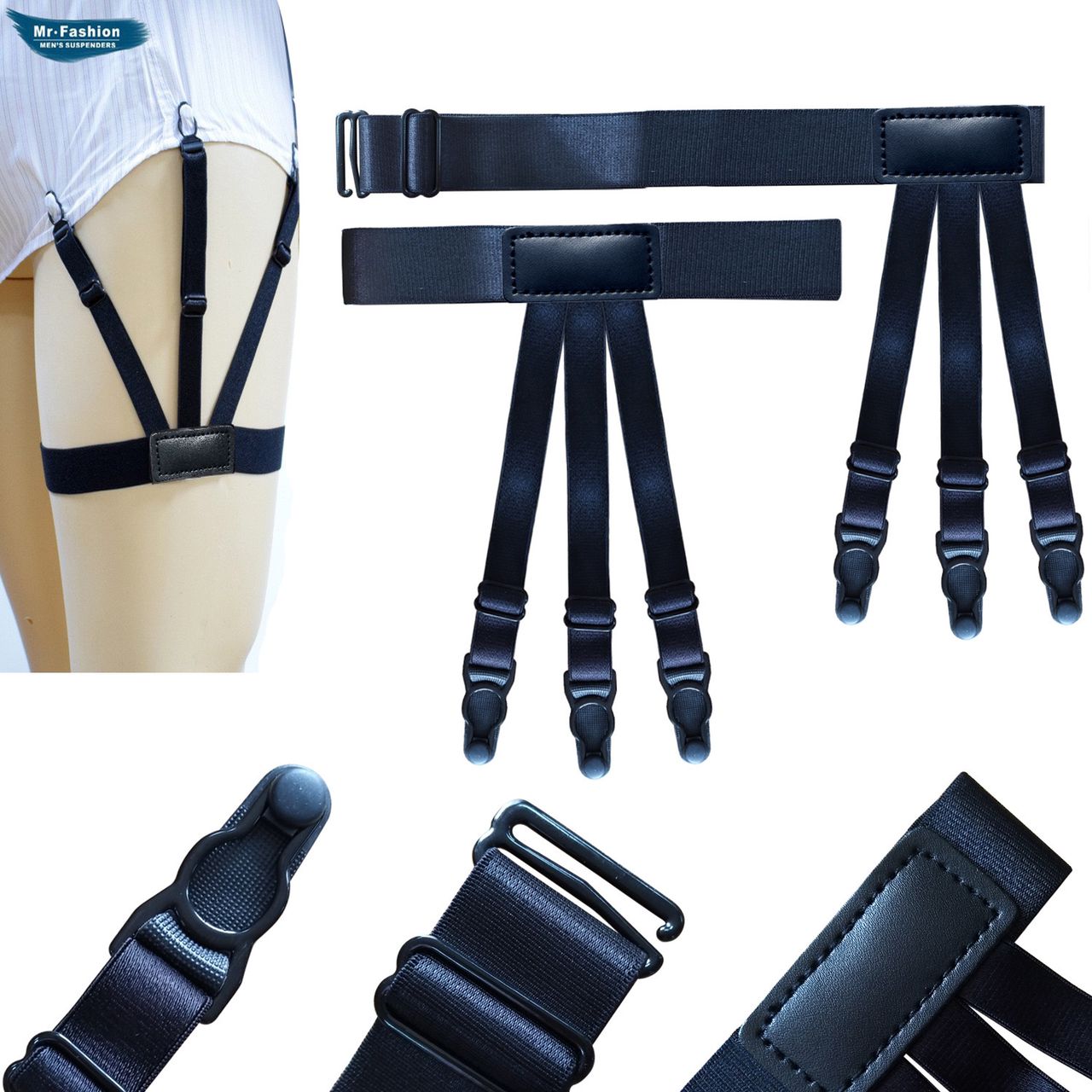 Shirt holder/ Shirt Garters black