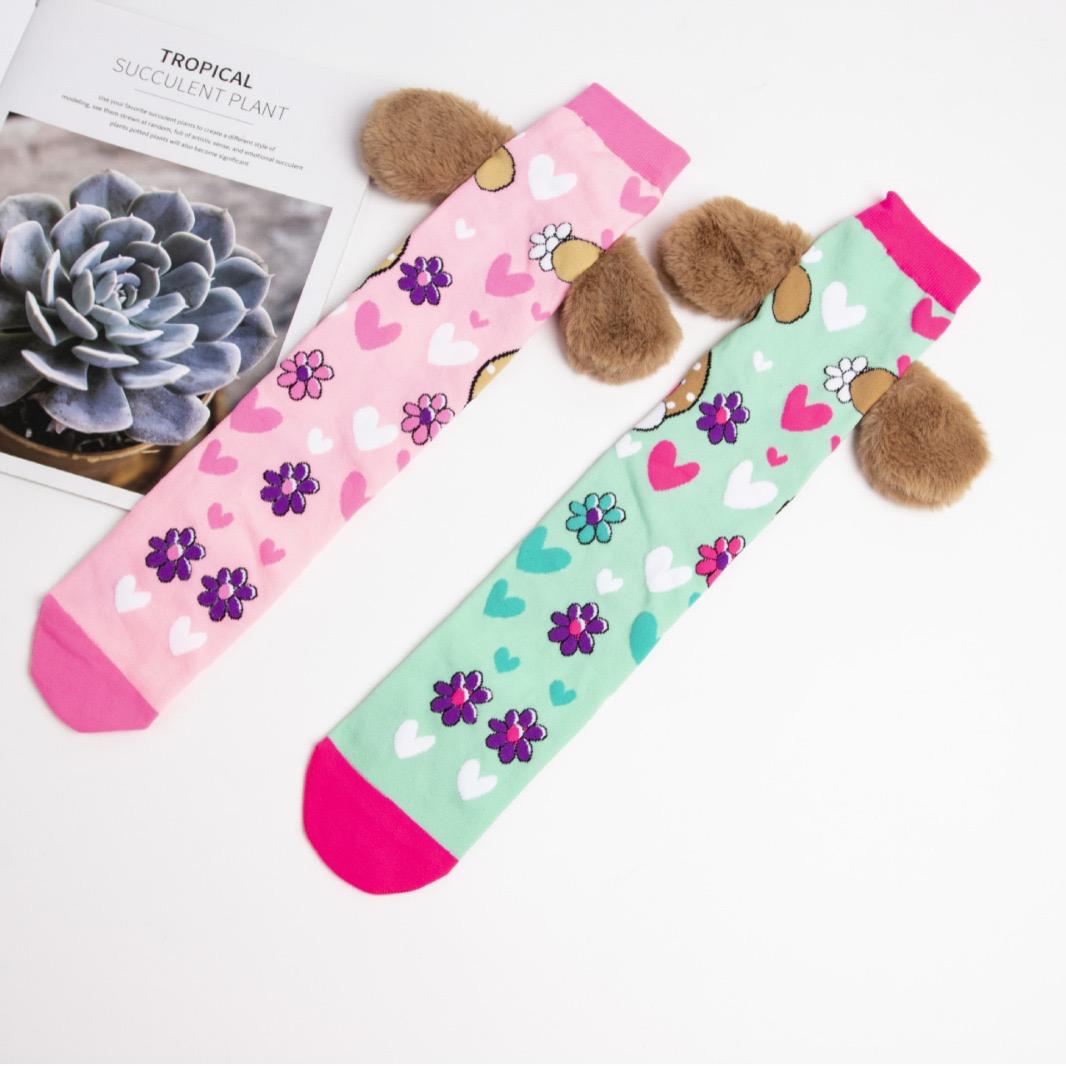 Sweet heart 3D socks