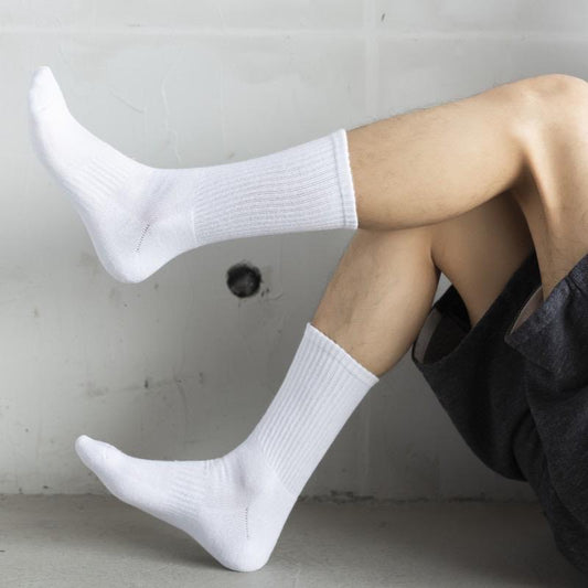Gym socks plain white and black