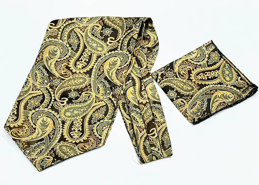 Men's Retro British Style Tie Neck Scarf/Cravat 594