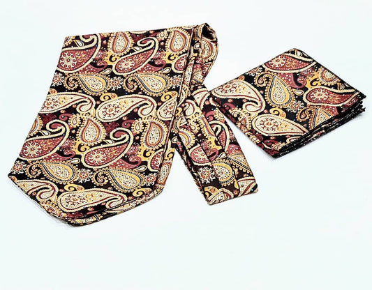 Men's Retro British Style Tie Neck Scarf/Cravat 596
