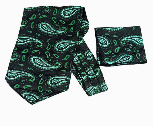 Men's Retro British Style Tie Neck Scarf/Cravat 601