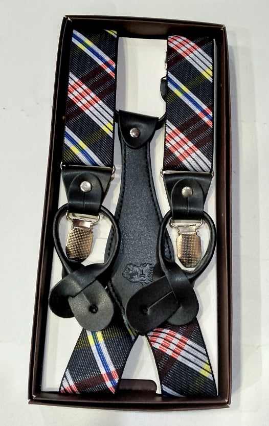 Suspenders double lock 110 black, red