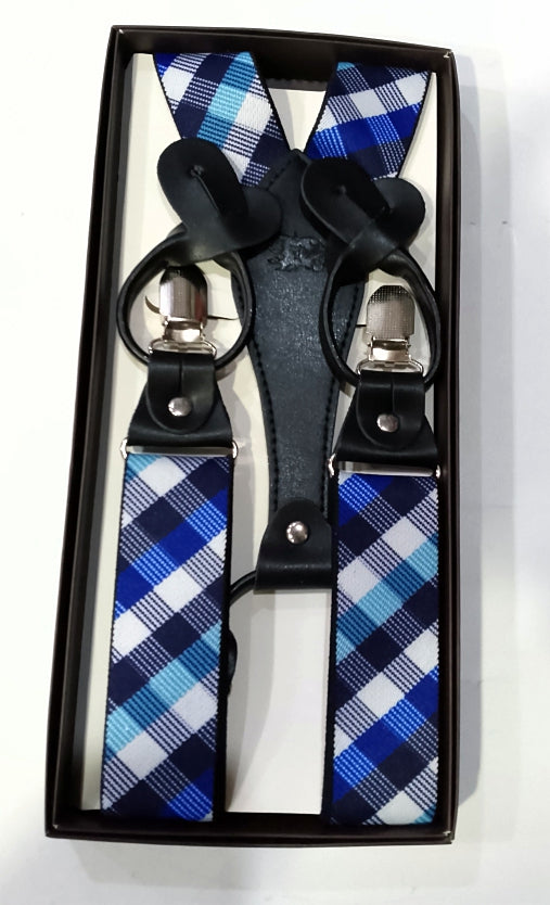 Suspenders double lock 112 black, blue