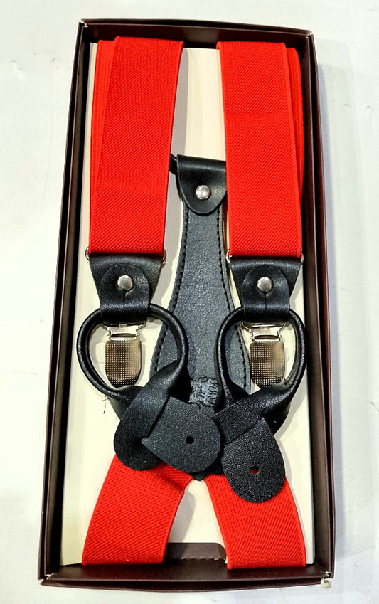 Suspenders double lock 103 red