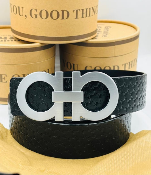 Black Leather Belt #23