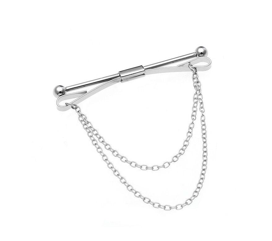 Classic Collar Pin with chain